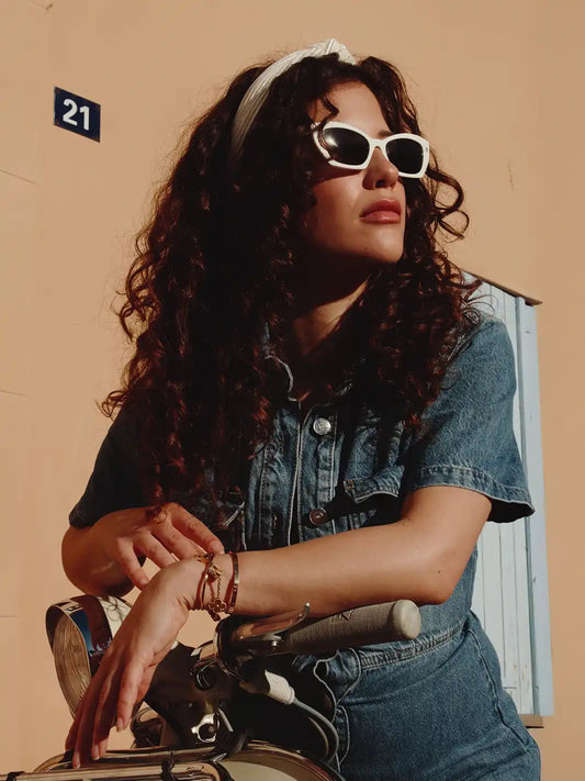 Pleated Twist Headband - Cream